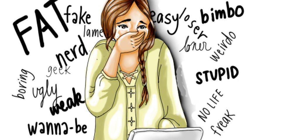 Words hurt too. Stop cyber-bullying. 