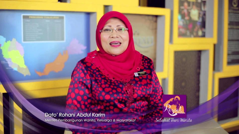 Women, Family and Community Development Minister Datuk Seri Rohani Abdul Karim via YouTube