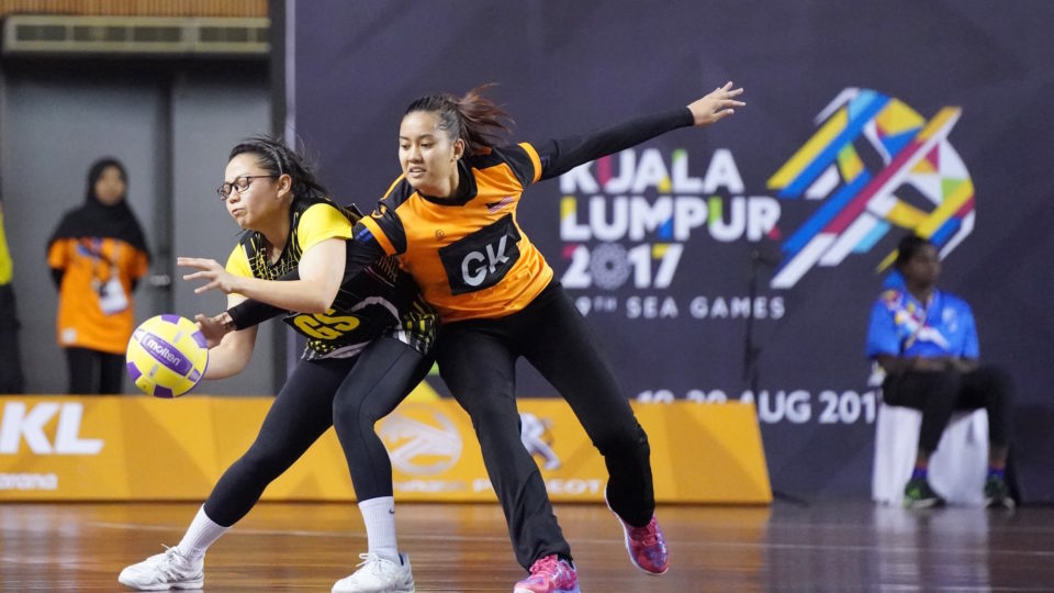 Netball semifinal match between Malaysia and Brunei at Juara Stadium Bukit Kiara during 29th SEA Games Kuala Lumpur 2017 on 19 August 2017. Photo by Azli Wahab | MASOC.
