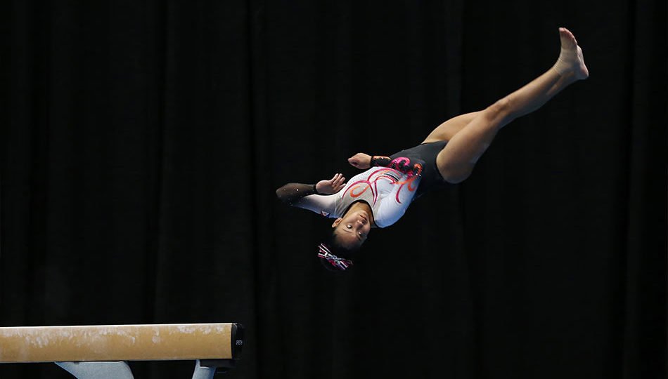 Filipino gymnast Kaitlin de Guzman. (Photo from ABS-CBN News) 
