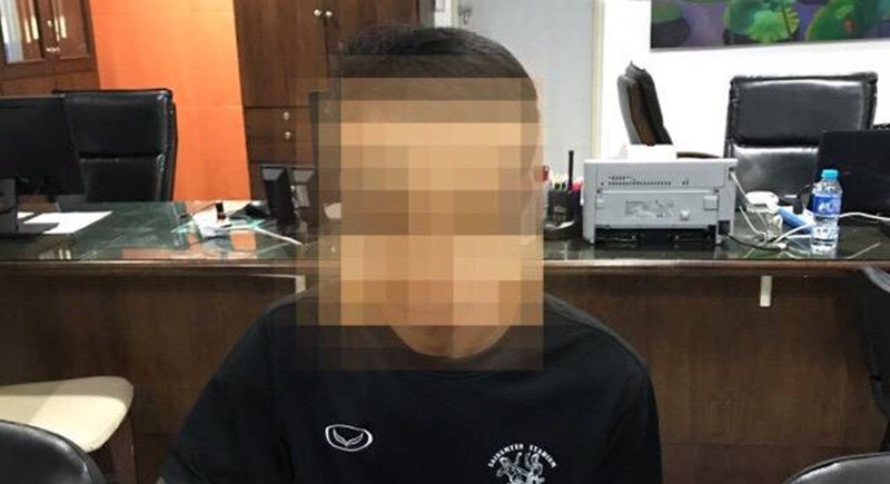 The driver seen on the CCTV footage.