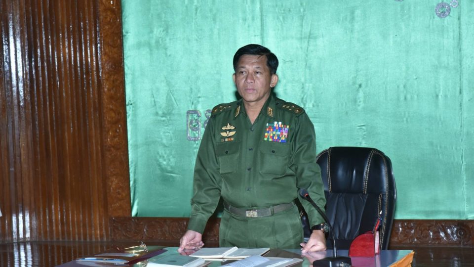 Commander-in-Chief Senior General Min Aung Hlaing. Photo: Facebook / Senior General Min Aung Hlaing