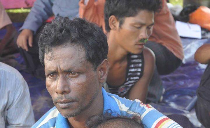 Hindu Maungdaw resident Ronni speaks to Myanmar state media about the killings of Hindu villagers on August 25. Photo: Information Committee