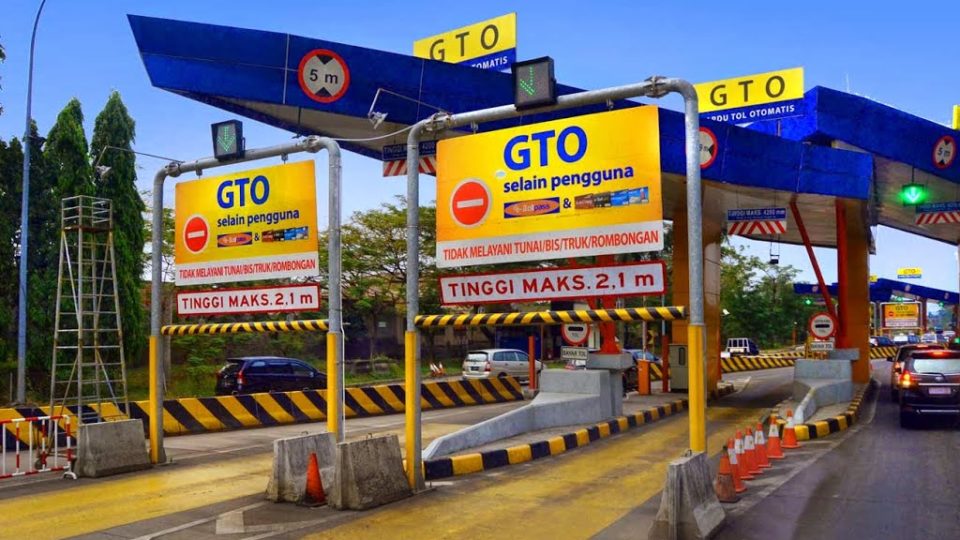 Automated toll gates (GTO) in Jakarta.