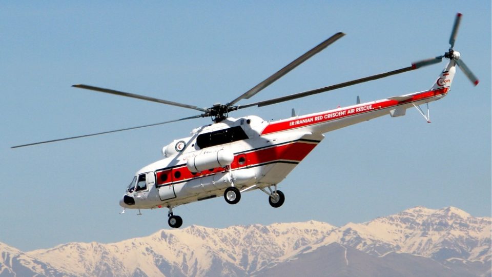An Iranian Red Crescent Air Rescue helicopter. Photo: Wikimedia Commons / Amir Habibi