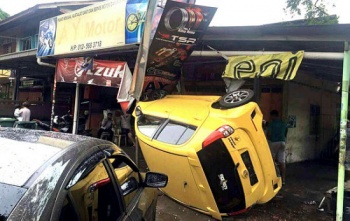 Luckily, no one was hurt! Facebook via The Sun