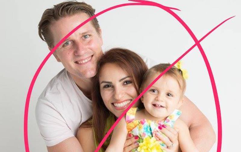 Randy Olsen with his wife Zaineb Al-Qazwini and his daughter Ishtar Rose. Photo: Randy Olsen / Facebook