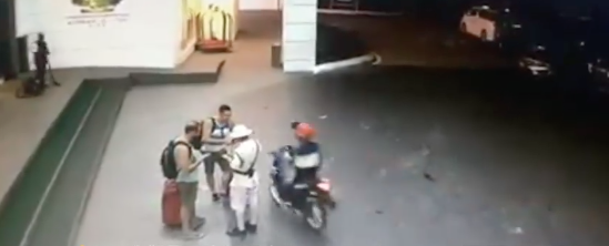 Taken from CCTV footage