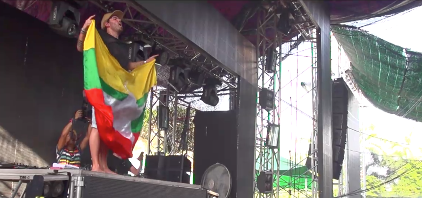 MOTi performs at a previous festival in Myanmar.