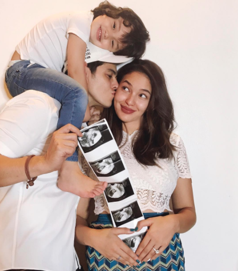 Richard Gutierrez and Sarah Lahbati with their son Zion. (Photo from @sarahlahbati Instagram) 