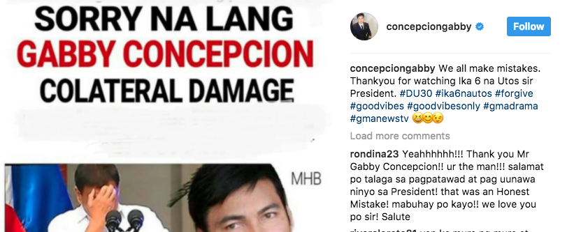 Screenshot from @concepciongabby Instagram account. 