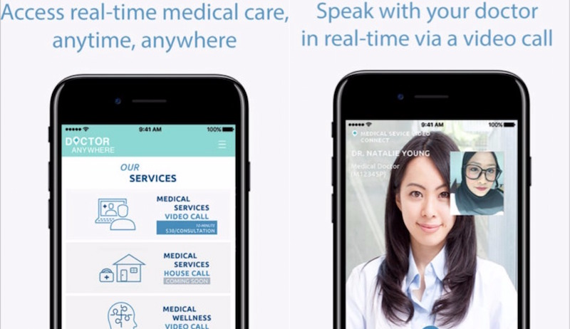 Screengrab of Doctor Anywhere from App Store
