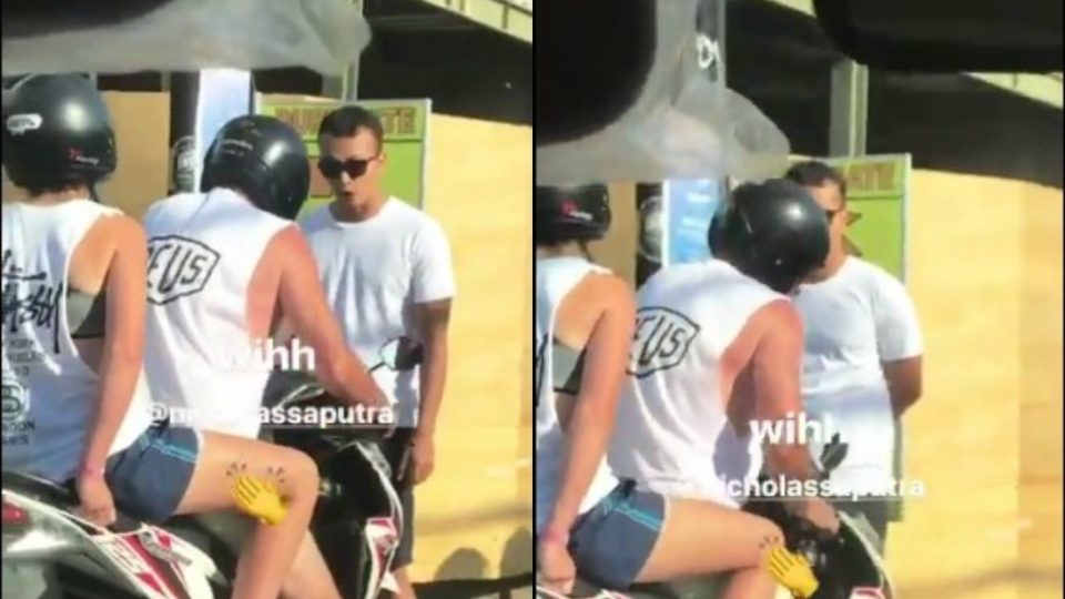 Indonesian actor Nicholas Saputra, Bali’s newest traffic cop. Photo via Twitter