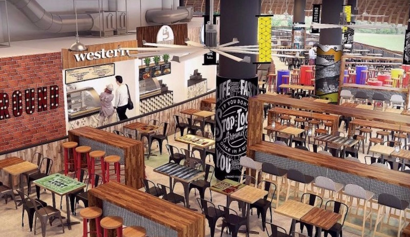 Artist impression of Pasir Ris Central Hawker Centre. Photo: NTUC Foodfare
