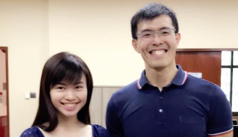 MP Tin Pei Ling with Alvin Ho. Photo: Tin Pei Ling/Facebook