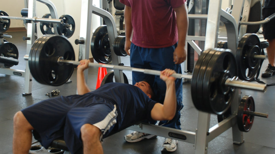 Always have a buddy nearby to spot you