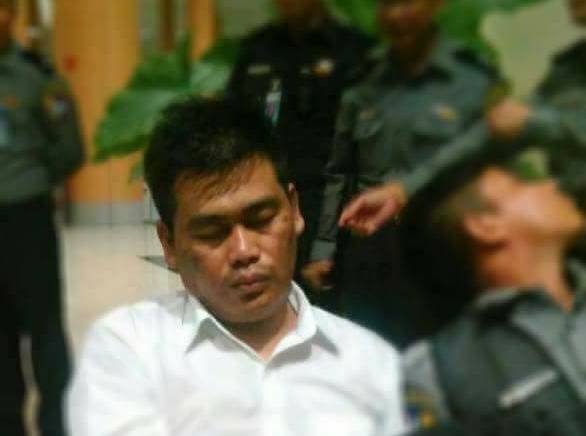 Phyo Ko Ko Tint San at the airport. Photo: Facebook / NyineChan KayKay