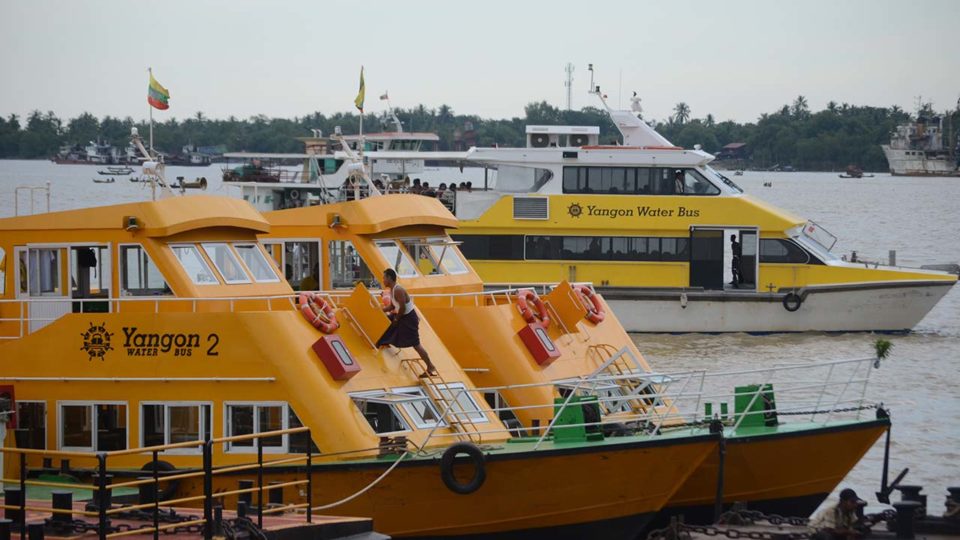 Yangon Water Bus vessels. Photo: MOI