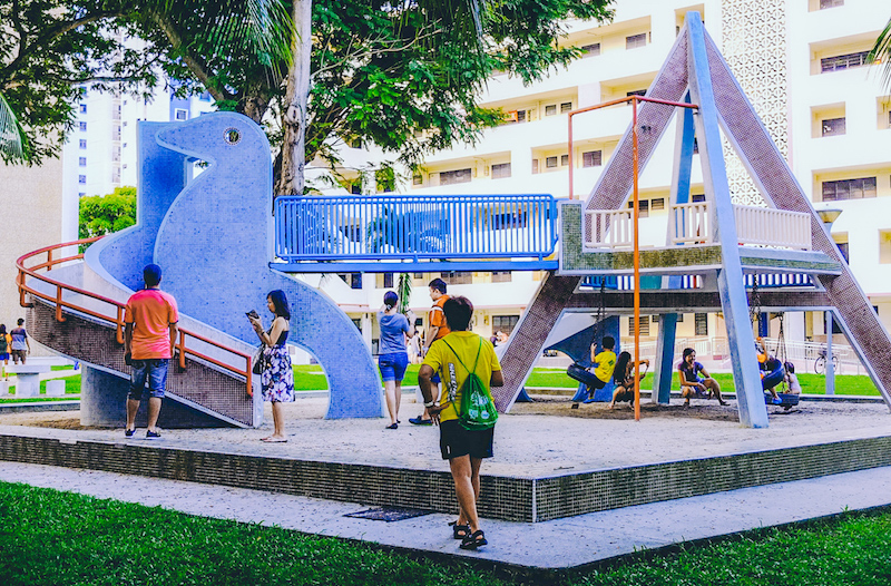 Old Dove playground at Dakota Crescent. Photo: Ilyas Sholihyn