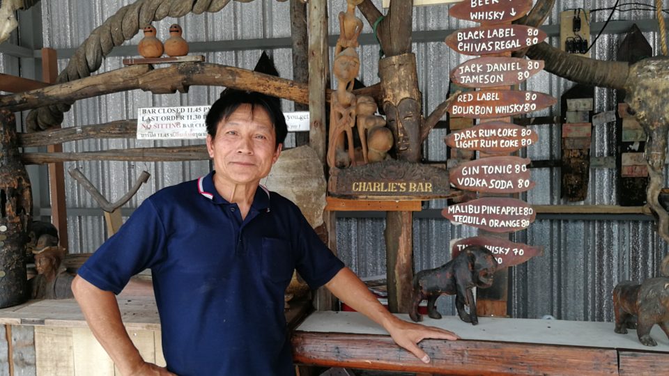 Satit in front of his new (old) bar. Photos: Laurel Tuohy/Coconuts