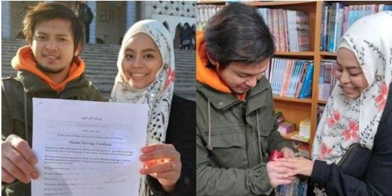 The happy couple, via mStar