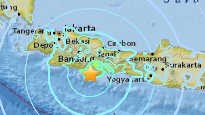 Screengrab from USGS website