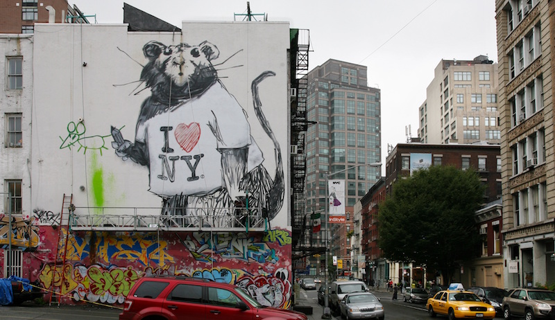 Banksy. Untitled, Mural in New York. Photo: Ian Cox