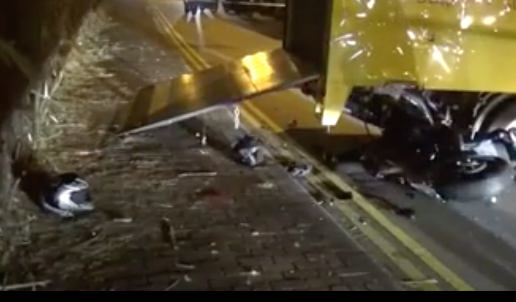 Motorcyclist dies after crashing into truck used by TV crew shooting ...
