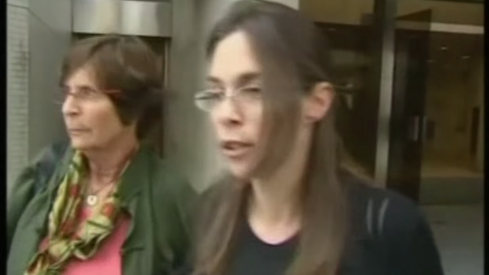 A screenshot of a clip showing ‘Milkshake Murderer’ Nancy Kissel appearing in court in 2013 to appeal her conviction. Via YouTube