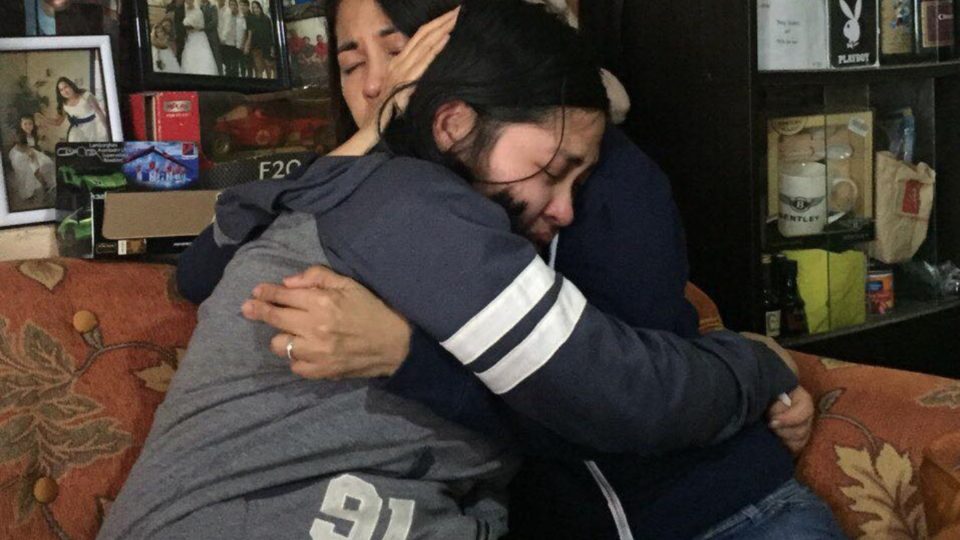 Missing teen Ica Policarpio finally reunited with her family before Christmas day. PHOTO: Facebook/Bea Policarpio