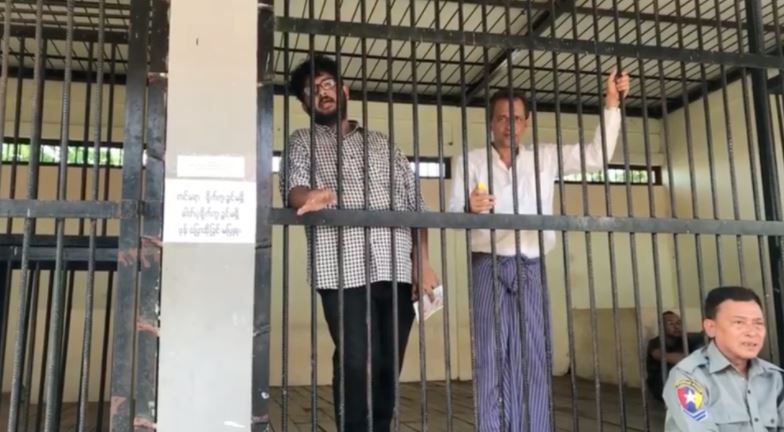 Aung Naing Soe and Hla Tin in jail.