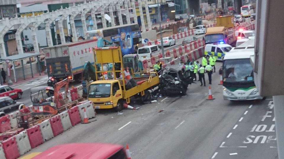 A picture of the crash via Facebook (Michael Chow)