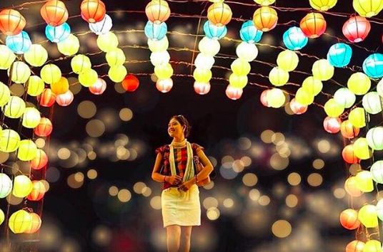 A winning photo from the last Nusa Dua Light Festival’s selfie contest. Photo: IG @chef.ayukawaii  