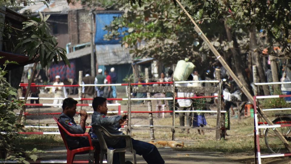 Rakhine State police in 2014. Photo: Flickr / Adam Jones