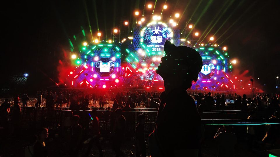 A New Year’s Eve 2018 celebration in Yangon. Photo: Facebook / Alinnyaung Light