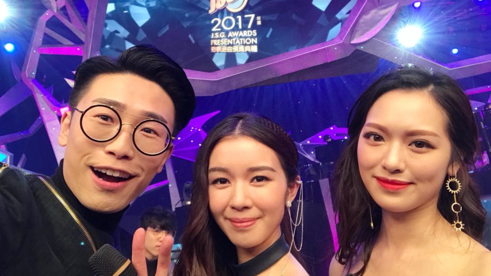 (From left to right) Luk Ho-ming, Louisa Mak, and Crystal Fung. Photo via Facebook.