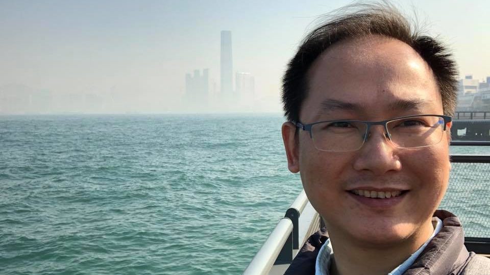 Chan Hok-fung posted a selfie onto his Facebook page with the caption “mirage”. Photo via Facebook.