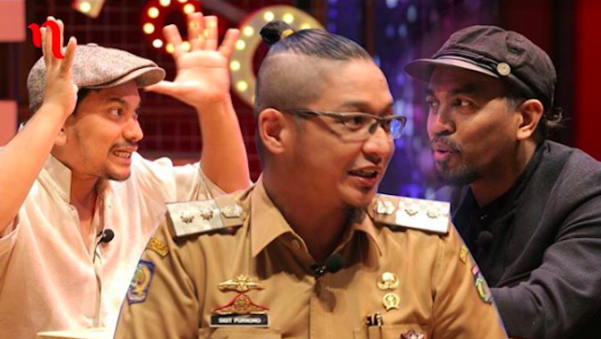 Palu Deputy Mayor Pasha (Center) sporting a man bun. Photo: Instagram/@matanajwa