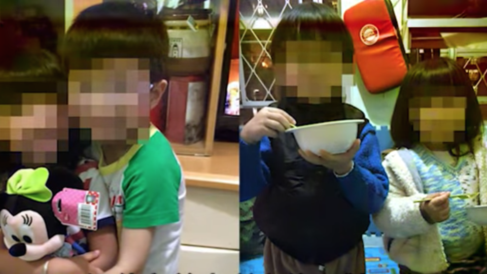 A picture of the deceased girl Chan Sui-lam and her brother. From Facebook. 