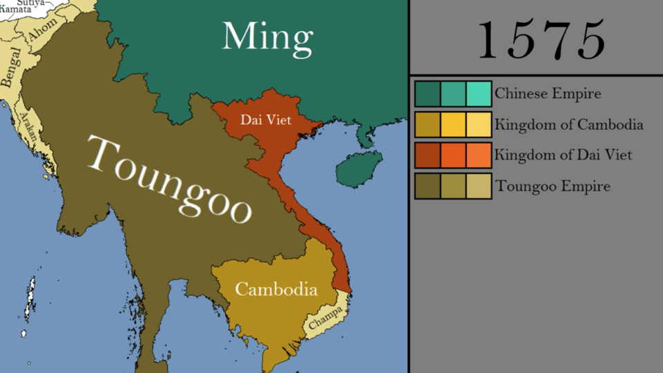 Bayinnaung’s massive empire.