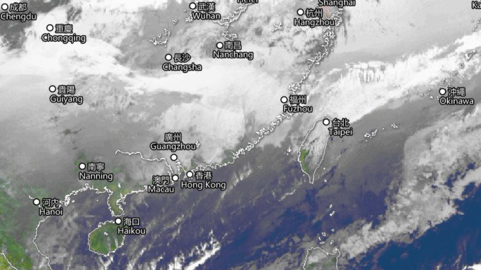 An intense winter monsoon is bringing a cold snap to Hong Kong. Picture: The Observatory