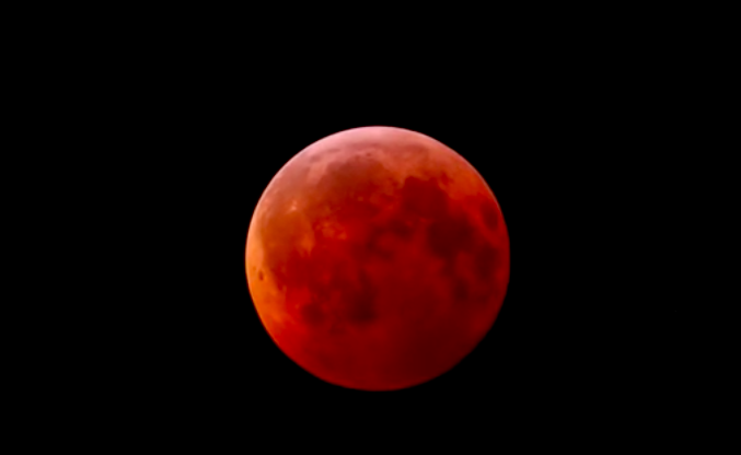 Total lunar eclipse.
