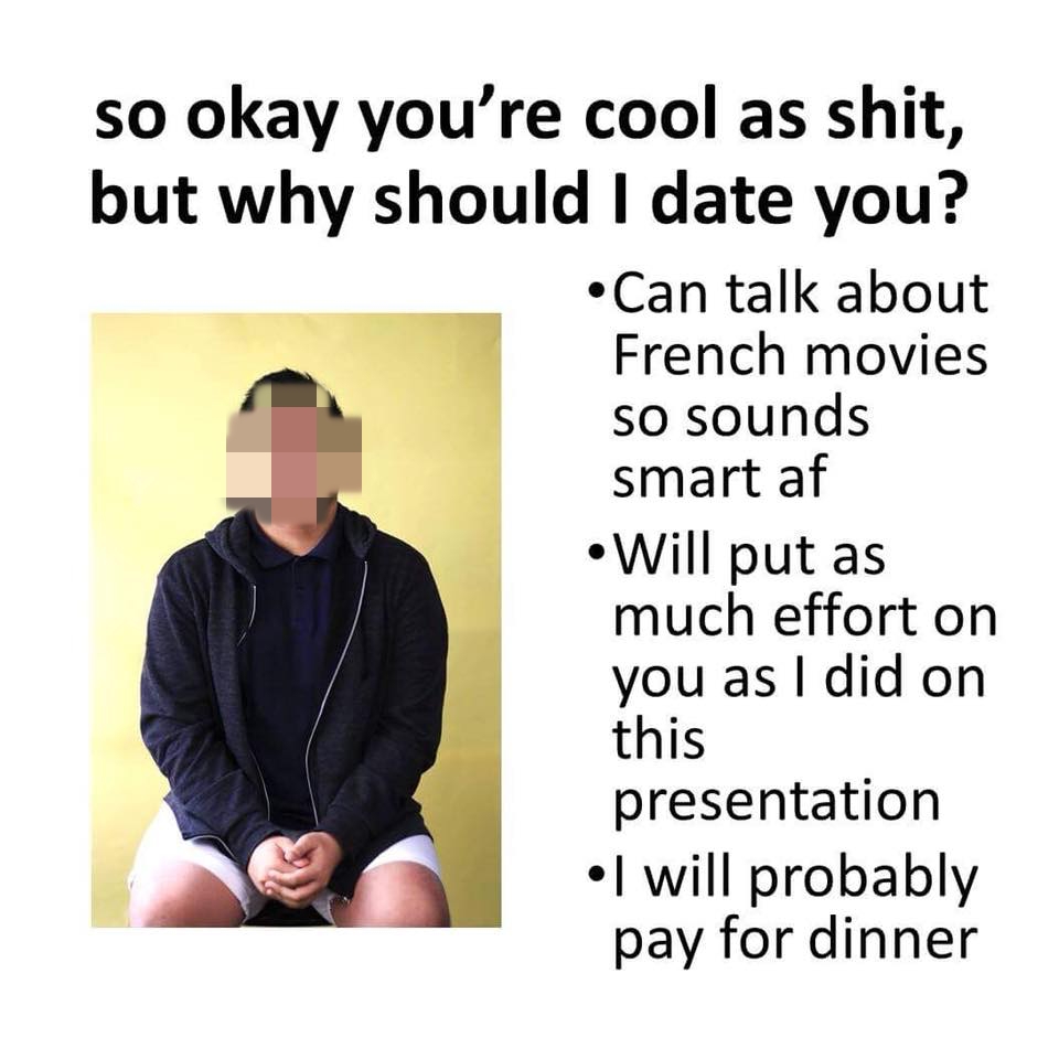 Man turns Tinder profile into professional slideshow complete with a ...