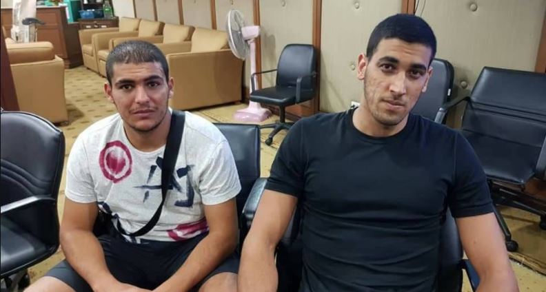 The suspects after their arrest. Zuarez, left, and Bokal, right. Photo: Ruyangpattaya/Facebook