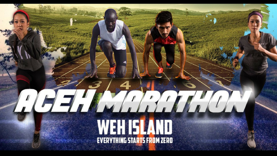 A promotional image for the Aceh Marathon (definitely NOT a picture of LGBT individuals trying to run away from the religious police).