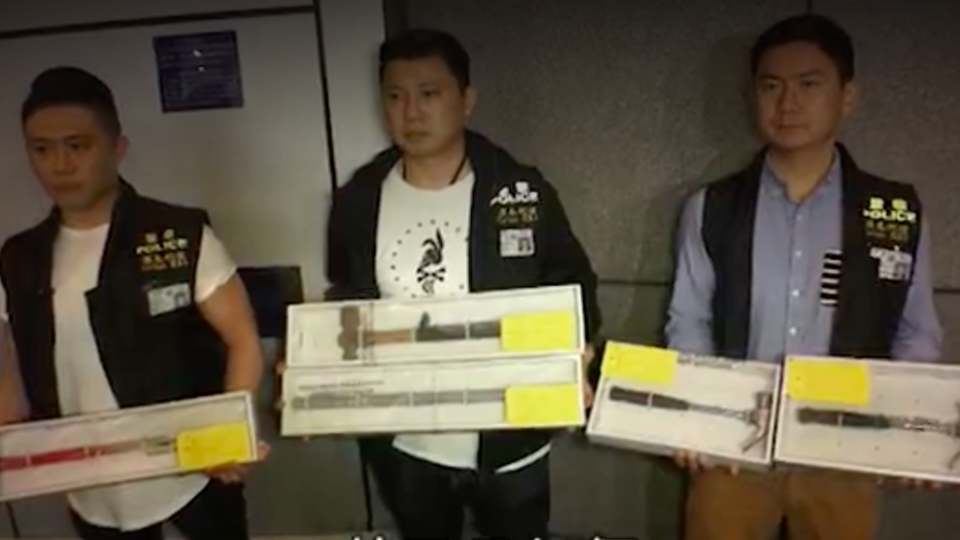 Screengrab via Apple Daily video.