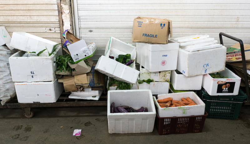 One of the many piles of discarded fruit and vegetables at Pasir Panjang Wholesale Centre. Photo: Food Unfiltered