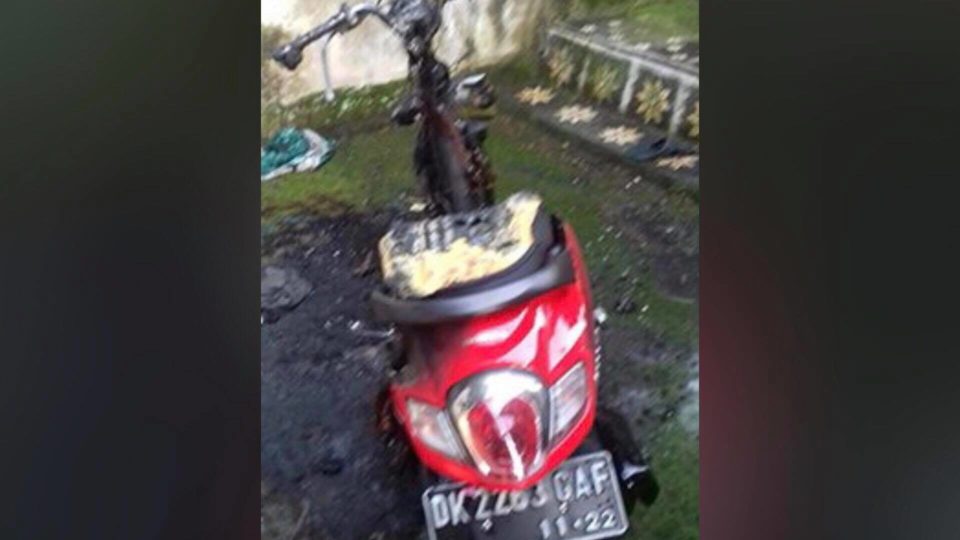 He really showed that Scoopy. Photo: Istimewa via Tribun Bali