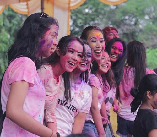 Holi in Bali. Photo via Indian Consulate Bali