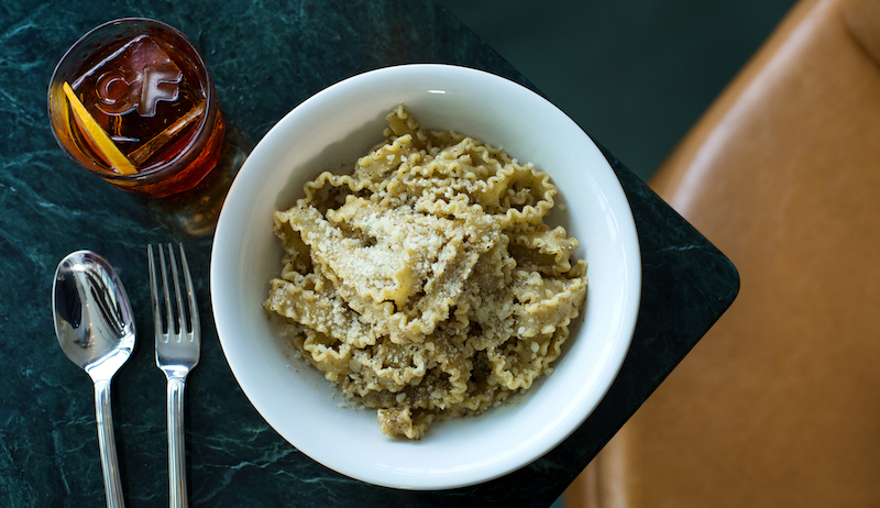 Mafaldine ‘Cacio e Pepe’. Photo: Caffe Fernet